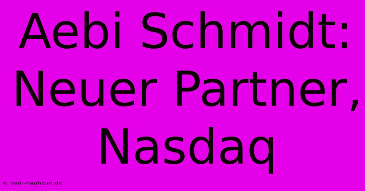 Aebi Schmidt: Neuer Partner, Nasdaq