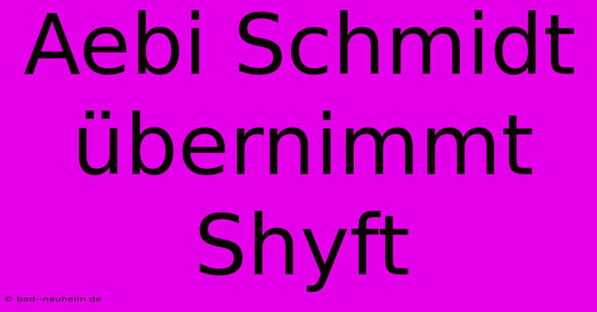 Aebi Schmidt Übernimmt Shyft