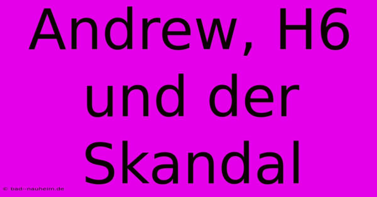 Andrew, H6 Und Der Skandal