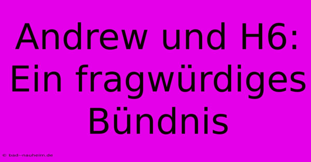 Andrew Und H6: Ein Fragwürdiges Bündnis