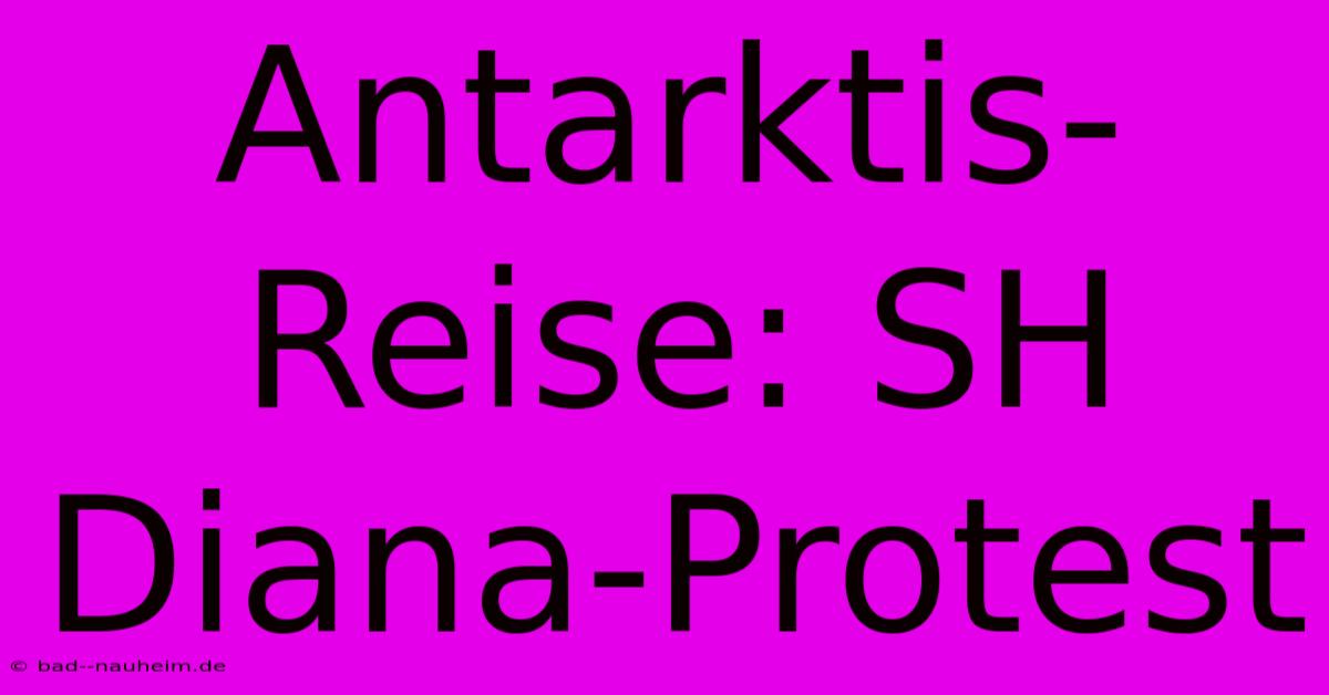 Antarktis-Reise: SH Diana-Protest