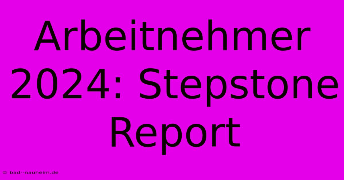 Arbeitnehmer 2024: Stepstone Report