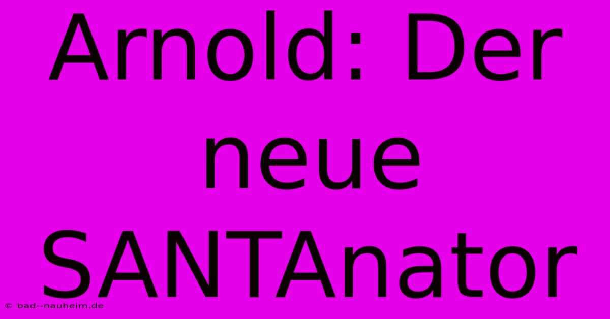 Arnold: Der Neue SANTAnator