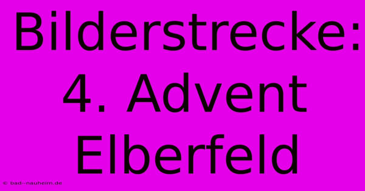 Bilderstrecke: 4. Advent Elberfeld