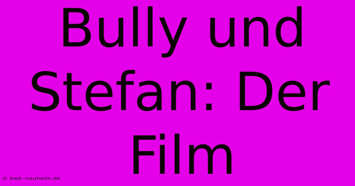 Bully Und Stefan: Der Film