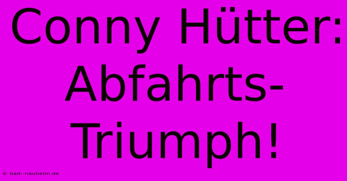 Conny Hütter: Abfahrts-Triumph!