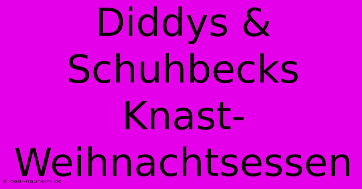 Diddys & Schuhbecks Knast-Weihnachtsessen