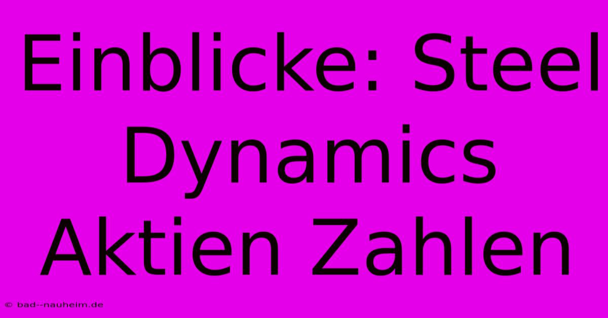 Einblicke: Steel Dynamics Aktien Zahlen