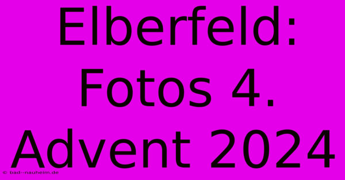 Elberfeld: Fotos 4. Advent 2024