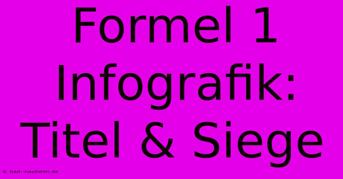 Formel 1 Infografik: Titel & Siege