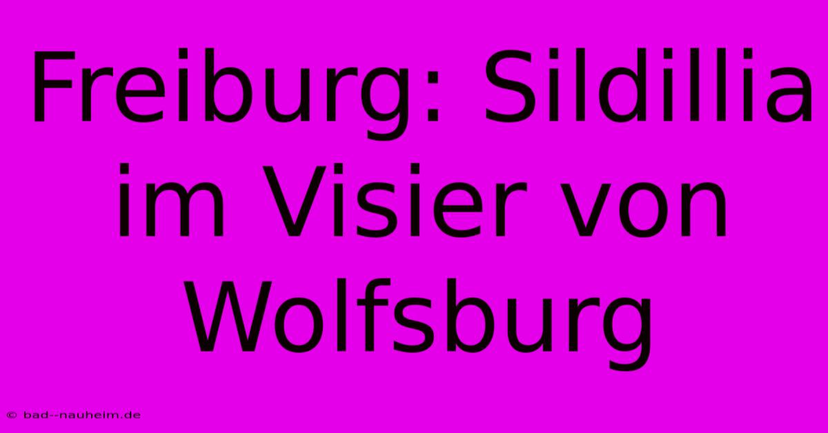 Freiburg: Sildillia Im Visier Von Wolfsburg