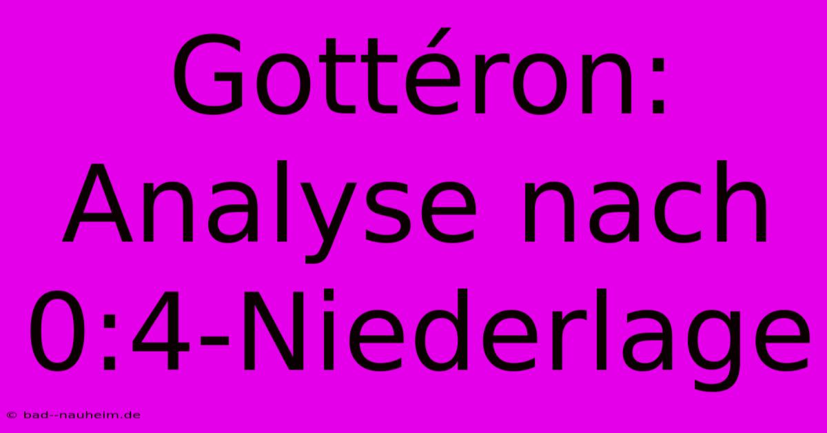 Gottéron: Analyse Nach 0:4-Niederlage