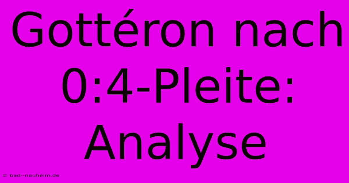 Gottéron Nach 0:4-Pleite: Analyse