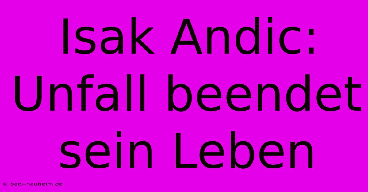 Isak Andic: Unfall Beendet Sein Leben