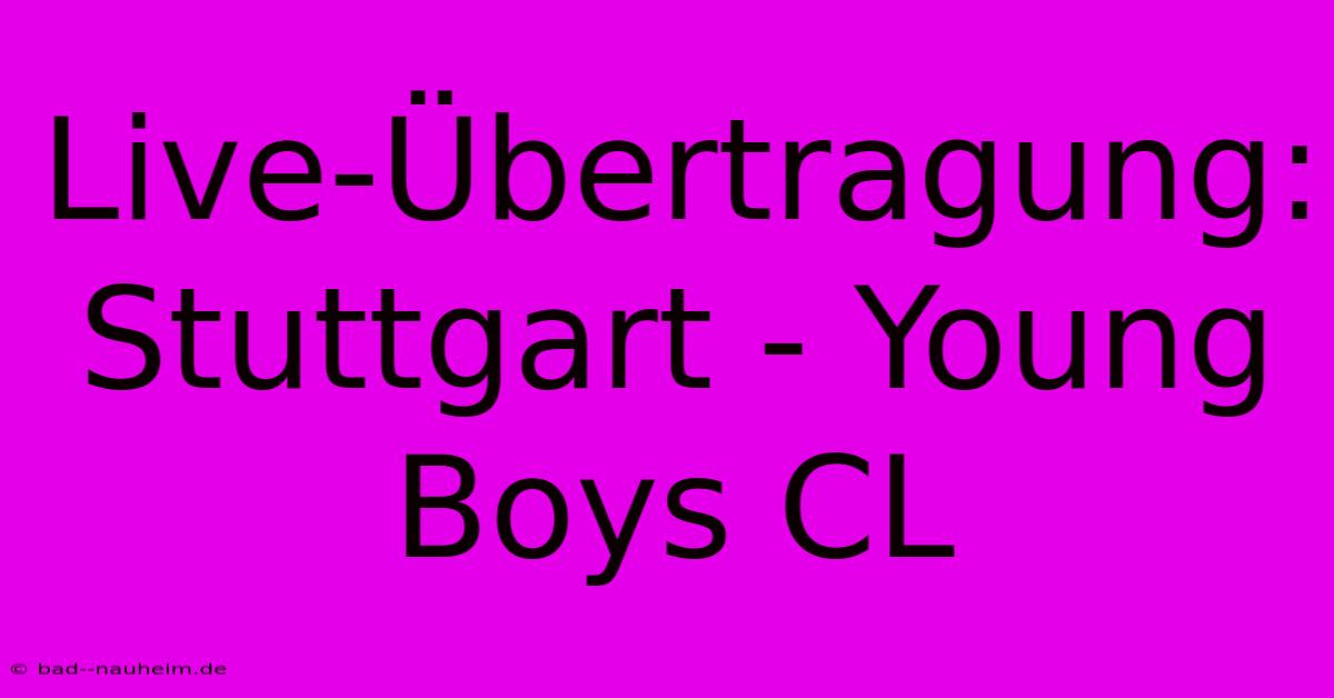 Live-Übertragung: Stuttgart - Young Boys CL