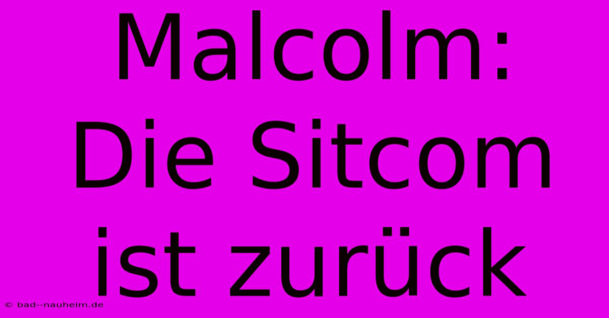 Malcolm: Die Sitcom Ist Zurück