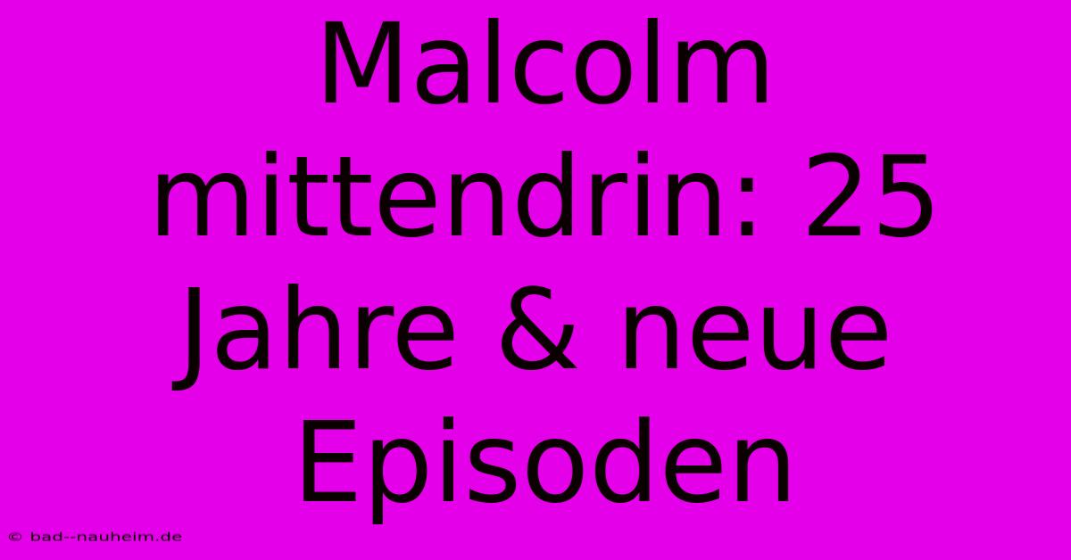 Malcolm Mittendrin: 25 Jahre & Neue Episoden