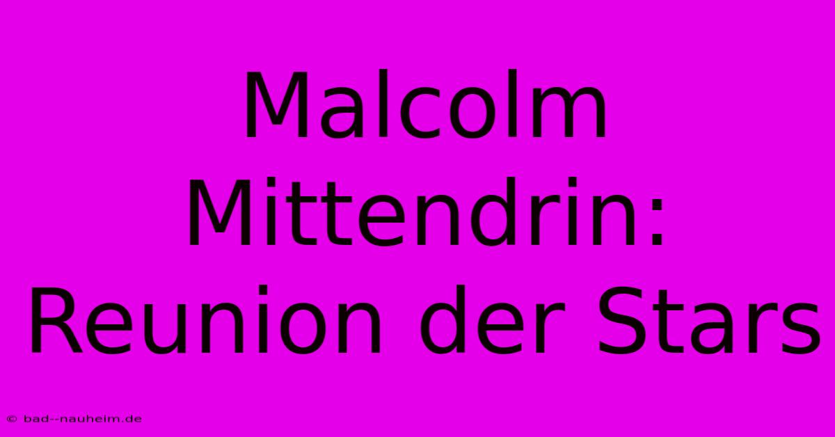 Malcolm Mittendrin: Reunion Der Stars