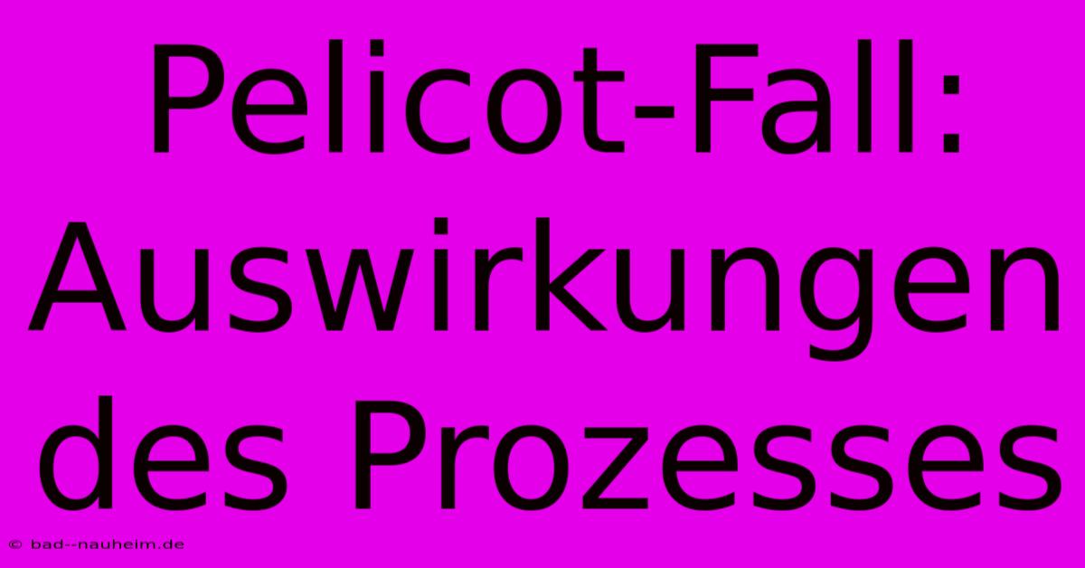 Pelicot-Fall:  Auswirkungen Des Prozesses