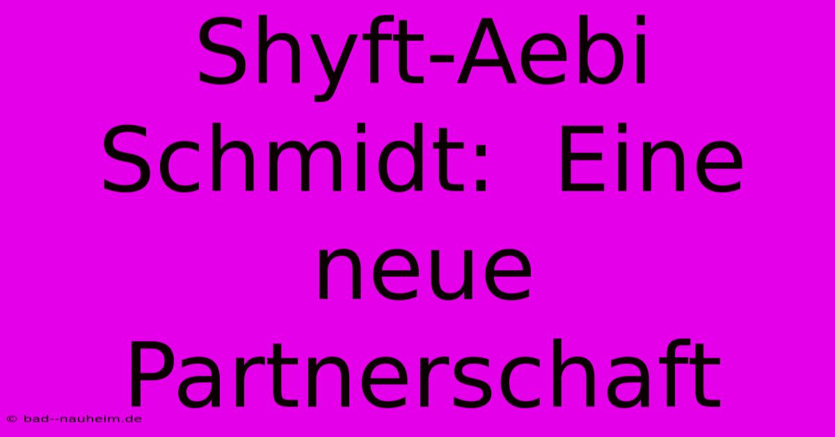 Shyft-Aebi Schmidt:  Eine Neue Partnerschaft