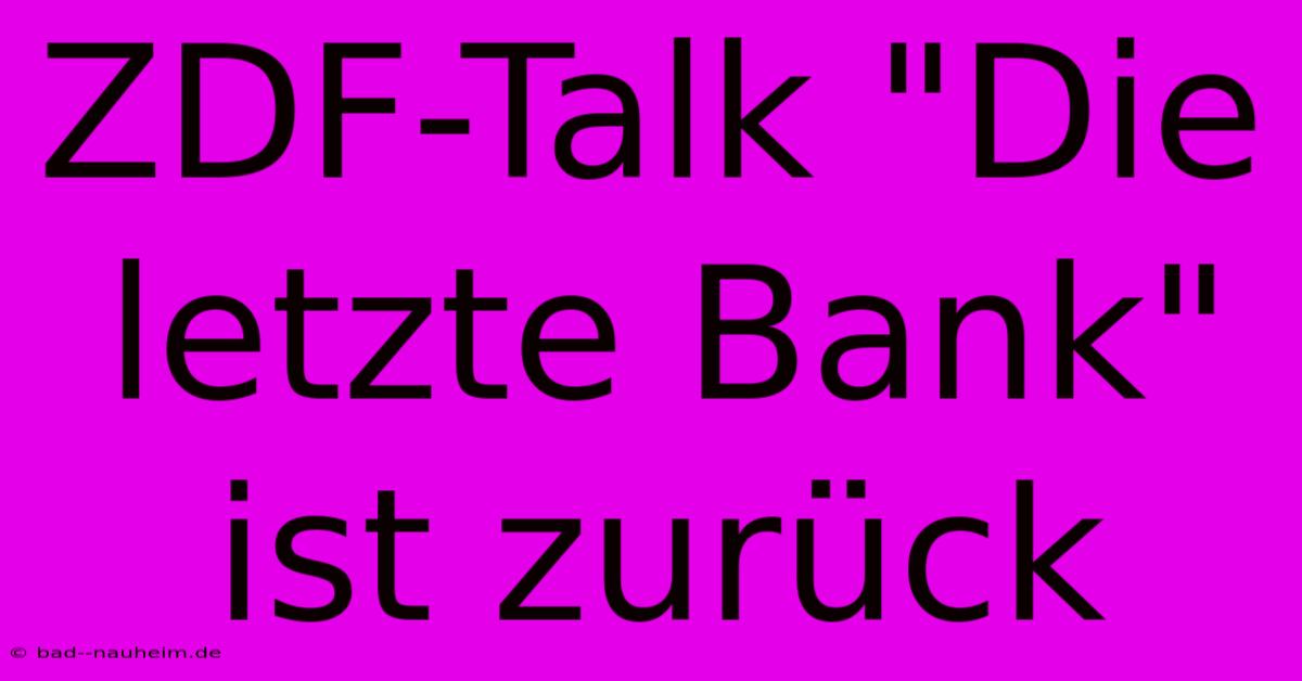 ZDF-Talk 